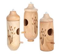 Hummingbird Houses, 3X Outdoor Hatching Hut, Handwoven Nest for Bird Breeding, Cozy Shelter 4.92x2.95x1.97 inches for Yard, Balcony, Porch, Tree Trunks