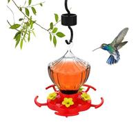 Hummingbird Mangeoire à eau, 400 g, large bouche avec 5 butées d'alimentation pour fleurs, protection intégrée contre les fourmis et design anti-abeilles, décoration de jardin