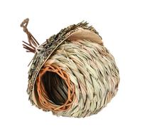 Hummingbird Nest House - Natural Reed Grass Bird Hut, Handcrafted Outdoor Home, Durablle Bird Shelter | Garden Wildlife Decor, Backyard Birding Accessory, Eco-Friendly Nesting Station