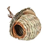 Hummingbird Nest Houses - Hand Woven Reed Grass, duurable Weather Resistant Birdhouses, Convenient Loop Hanging Roosting Pockets, Natural Shelter Garden Decorations - for Outdoors Bird Lovers