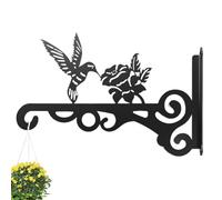 Hummingbird Plant Hanger - Garden Lantern Hook, Decorative Planter Hanger Bracket, Heavy Duty Wall Mount Plant Holder, Durable Outdoor Hanging Hook, Elegant Garden Decor Support for Porch Patio
