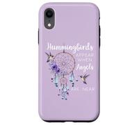 Hummingbird Purple Hummingbirds Appear When Angels are Near Coque pour iPhone XR