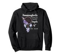 Hummingbird Purple Hummingbirds Appear When Angels are Near Sweat à Capuche