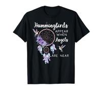 Hummingbird Purple Hummingbirds Appear When Angels are Near T-Shirt