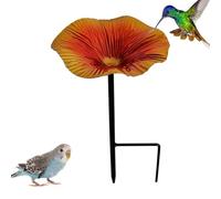 Hummingbird Water Feeder - Flower Style Bird Watering Station, Garden Bee Feeder with Ground Stake Design, Outdoor Bird Feeders, Patio Garden Accessory, Birdwatching Supplies for Backyard Porch Lawn
