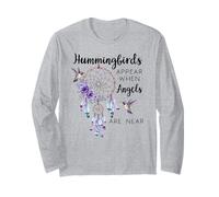 Hummingbirds Appear When Angels are Near Hummingbird Purple Manche Longue