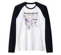 Hummingbirds Appear When Angels are Near Hummingbird Purple Manche Raglan