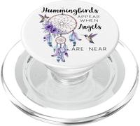 Hummingbirds Appear When Angels are Near Hummingbird Purple PopSockets PopGrip pour MagSafe