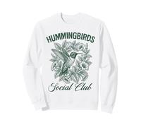 Hummingbirds Social Club Vintage Amoureux des Oiseaux Sweatshirt