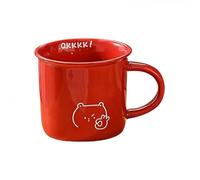 HUMOCHUSON Mug En Céramique Tasse En Céramique À Simple Trait De 350 Ml Adaptée Au Petit-Déjeuner, Au Lait, Au Thé De L'Après-Midi, Logo Personnalisable