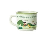 HUMOCHUSON Mug Japonais Tasse En Céramique Four Seasons 380 Ml Pour Petit-Déjeuner, Lait, Café, Couple, Convient Aux Hommes Et Aux Femmes, Peut Être Chauffée Au Micro-Ondes.