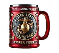 HUMOCHUSON Mugs Et Tasses À Café Tasse À Café 400 Ml À Thème Militaire, Motif Équipement Militaire En Relief, Chope À Bière, Souvenir Militaire De Collection Pour Passionnés De L'Armée - Red Eagle