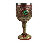 HUMOCHUSON Tasse À Café En Céramique Verre À Vin En Acier Inoxydable, Écailles De Dragon, Longane, Mythologie Médiévale Européenne, Statue De Dragon, Œil Du Diable, Verre À Vin Rouge