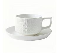 HUMOCHUSON Tasse Cafe Luxe Ensemble Tasse À Café Et Soucoupe En Céramique À Motif De Roche De 220 Ml Pouvant Être Utilisé Pour Le Lait, Le Petit-Déjeuner, Le Thé De L'Après-Midi