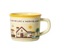 HUMOCHUSON Tasses À Café En Céramique Tasse En Céramique Four Seasons 380 Ml Pour Petit-Déjeuner, Lait, Café, Couple, Convient Aux Hommes Et Aux Femmes, Peut Être Chauffée Au Micro-Ondes.
