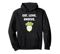 Humor endive minimalist vegetable quote eat love endive Sweat à Capuche