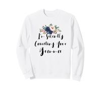 Humor Flowers Funny I'm Silently Correcting Your Grammar Sweatshirt