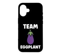Humor Food Eggplant Simple Team Eggplant Coque pour iPhone 16