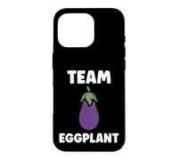 Humor Food Eggplant Simple Team Eggplant Coque pour iPhone 16 Pro