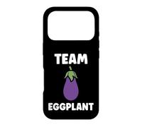 Humor Food Eggplant Simple Team Eggplant Coque pour iPhone 17 Pro