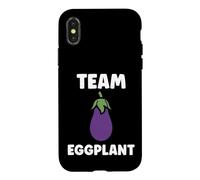 Humor Food Eggplant Simple Team Eggplant Coque pour iPhone X/XS