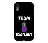 Humor Food Eggplant Simple Team Eggplant Coque pour iPhone XR