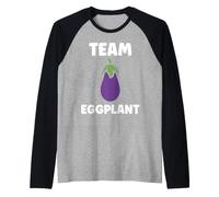 Humor Food Eggplant Simple Team Eggplant Manche Raglan