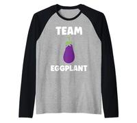 Humor Food Eggplant Simple Team Eggplant Manche Raglan