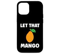 Humor Mangoes Cute Fruit Minimalist Simple Let That Mango Coque pour iPhone 12/12 Pro