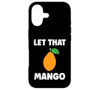 Humor Mangoes Cute Fruit Minimalist Simple Let That Mango Coque pour iPhone 17