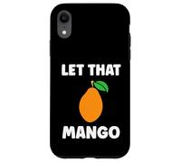 Humor Mangoes Cute Fruit Minimalist Simple Let That Mango Coque pour iPhone XR