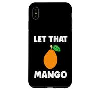 Humor Mangoes Cute Fruit Minimalist Simple Let That Mango Coque pour iPhone XS Max