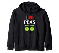 Humor Pea Simple Minimalist Vegetable i Love Peas Sweat à Capuche