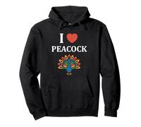 Humor peacock animals minimalist simple i love peacock Sweat à Capuche
