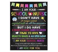 Humor Poster School Nurse Guide | Celebrate magic of bandaging and listening with this practical poster for teacher lounges(Unframed,16x24inch(40x60cm))