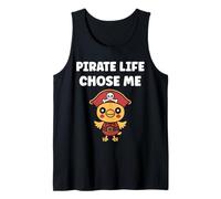 Humor skull pirates minimalist simple quote life pirate Débardeur