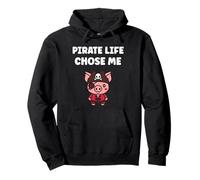 Humor skull pirates minimalist simple quote life pirate Sweat à Capuche