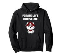 Humor skull pirates minimalist simple quote life pirate Sweat à Capuche
