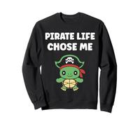 Humor skull pirates minimalist simple quote life pirate Sweatshirt