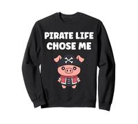 Humor skull pirates minimalist simple quote life pirate Sweatshirt