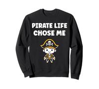 Humor skull pirates minimalist simple quote life pirate Sweatshirt