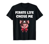 Humor skull pirates minimalist simple quote life pirate T-Shirt
