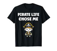 Humor skull pirates minimalist simple quote life pirate T-Shirt