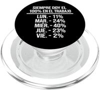 Humor Trabajo Español Frase Divertida Oficina PopSockets PopGrip pour MagSafe