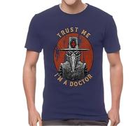 Humor Trust Me I'm A Doctor T Shirt Men Cotton Funny Harajuku T-Shirt Short Sleeves Halloween Plague Doctor Tees Streetwear Tops
