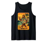Humoristique Bigfoot Aloha Hawaiian Surf Tropical Beach Surfeur Débardeur