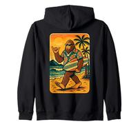 Humoristique Bigfoot Aloha Hawaiian Surf Tropical Beach Surfeur Sweat à Capuche