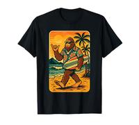 Humoristique Bigfoot Aloha Hawaiian Surf Tropical Beach Surfeur T-Shirt