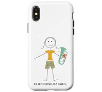 Humoristique Femme Euphonium Fille Euphonium Player Coque pour iPhone X/XS