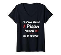 Humoristique Picon bière alcool humour tu peux boire picon T-Shirt avec Col en V